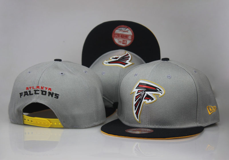 Falcons Team Gray Black Adjustable Hat LT