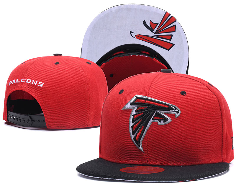 Falcons Team Red Black Adjustable Hat LT