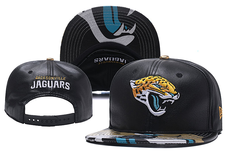 Jaguars Team Logo Black Adjustable Hat YD