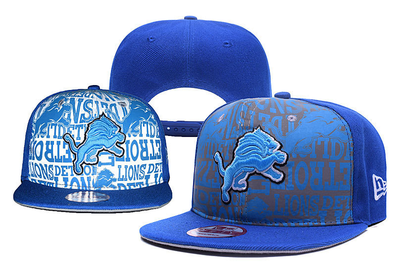 Lions Team Logo Blue Adjustable Hat YD