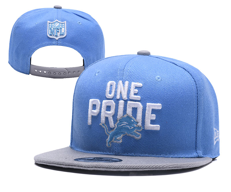 Lions Team White Logo Blue Adjustable Hat YD