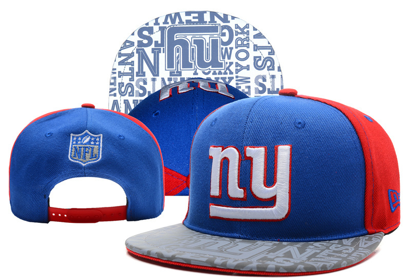 New York Giants Team Logo Royal Red Adjustable Hat YD