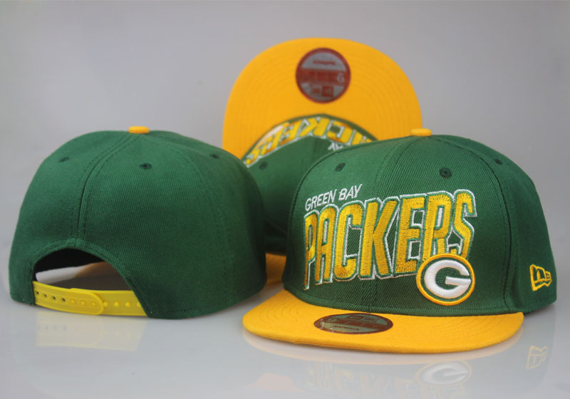 Packers Team Green Yellow Adjustable Hat LT