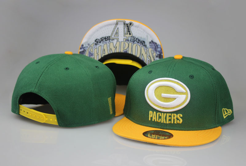 Packers Team Logo Green Yellow Adjustable Hat LT