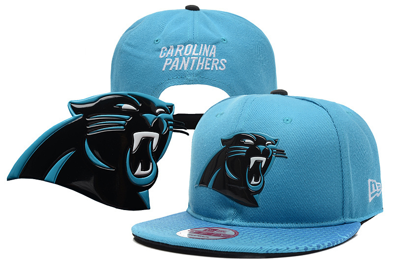 Panthers Team Big Logo Blue Adjustable Hat YD