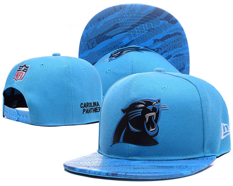 Panthers Team Logo Blue Adjustable Hat YD