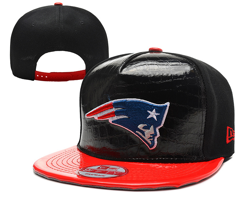 Patriots Fresh Logo Black Red Adjustable Hat YD