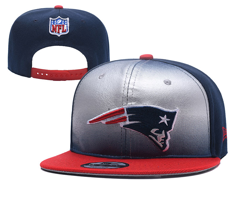 Patriots Team Logo Navy White Adjustable Hat YD