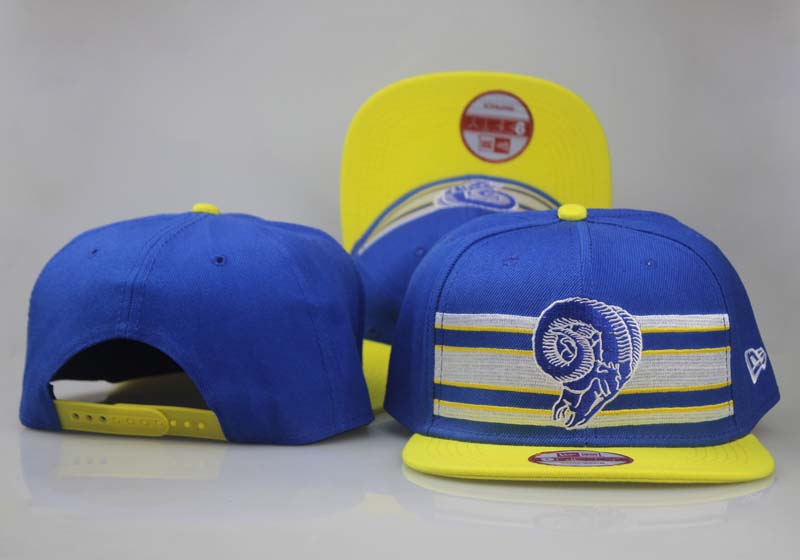 Rams Fresh Logo Blue Yellow Adjustable Hat LT