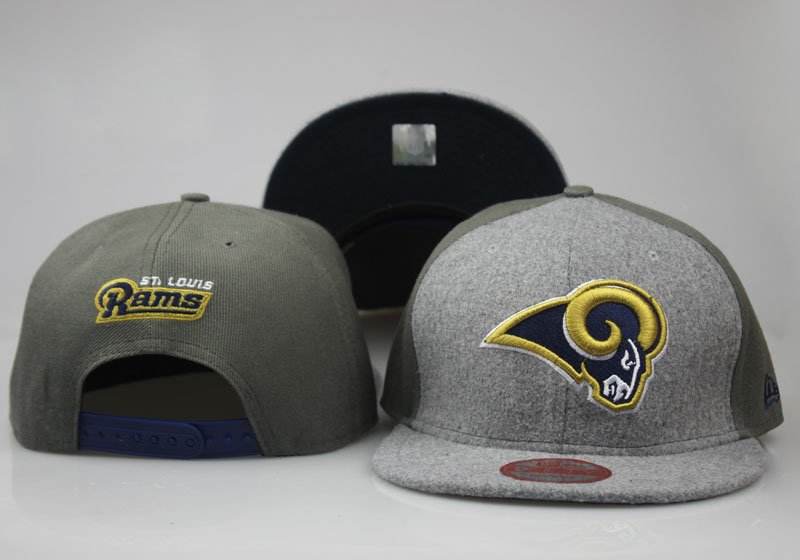 Rams Fresh Logo Gray Olive Adjustable Hat LT