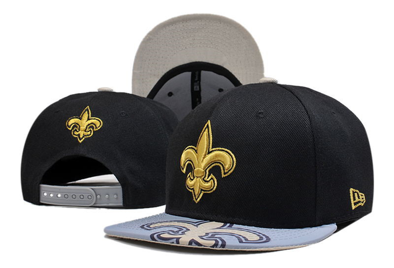 Saints Fresh Logo Black Gray Adjustable Hat LT