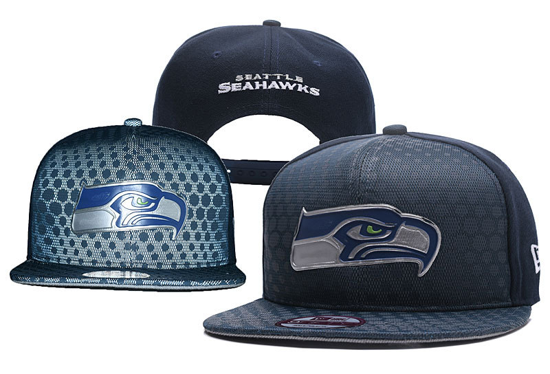 Seahawks Team Logo Black Adjustable Hat YD