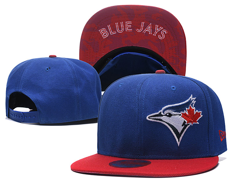 Blue Jays Fresh Logo Blue Red Adjustable Hat LH