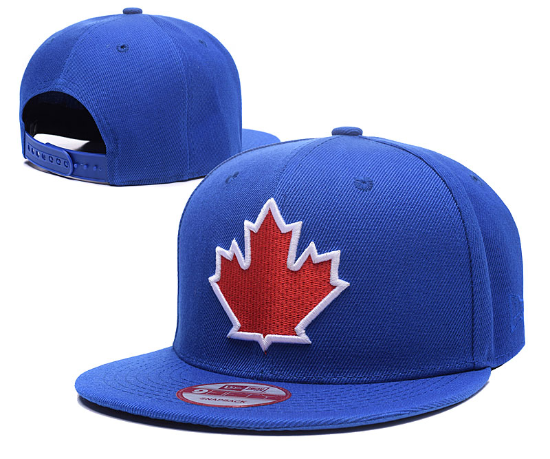 Blue Jays Team Logo Canada day Blue Adjustable Hat LH