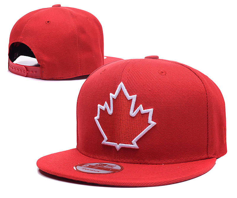 Blue Jays Team Logo Canada day Red Adjustable Hat LH