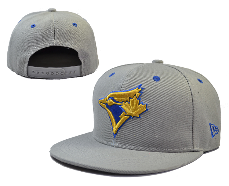 Blue Jays Team Logo Gray All Gray Adjustable Hat LH