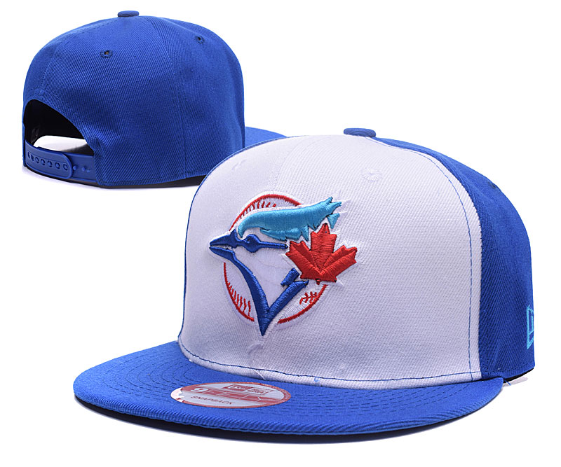 Blue Jays Team Logo White Blue Adjustable Hat LH