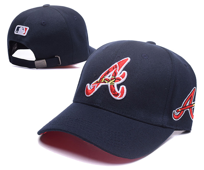 Braves Fresh Logo Navy Peaked Adjustable Hat TX