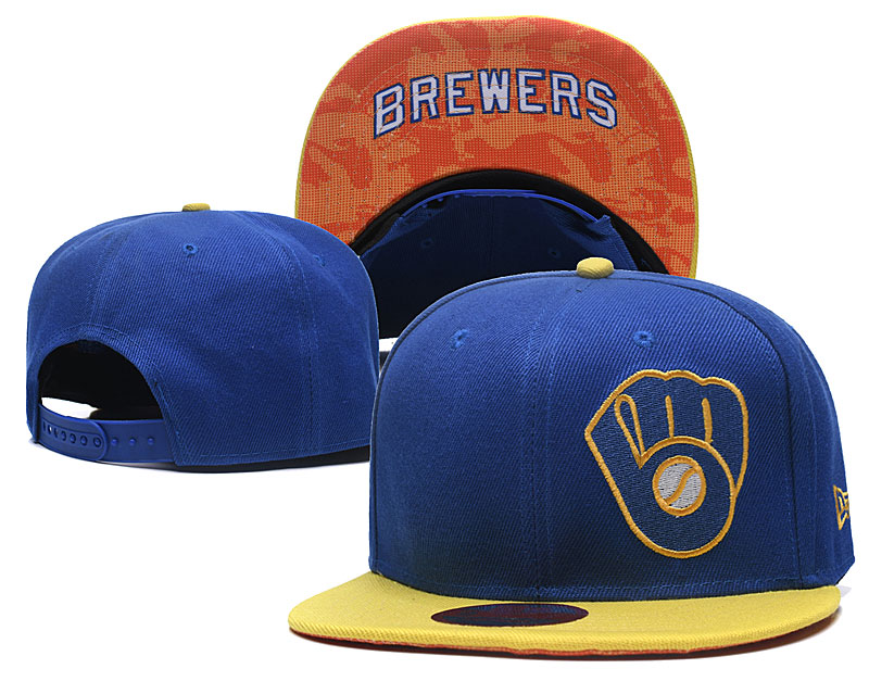 Brewers Team Logo Blue Adjustable Hat LH