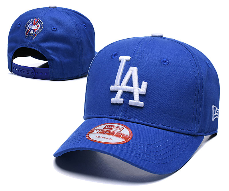 Dodgers Fresh Logo Blue Peaked Adjustable Hat TX