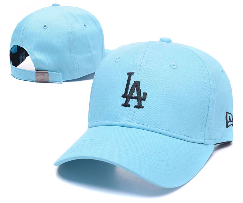 Dodgers Fresh Logo Light Blue Peaked Adjustable Hat TX