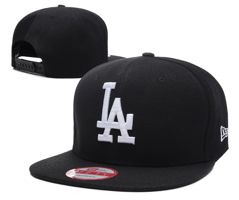 Dodgers Team Logo Black Adjustable Hat SG
