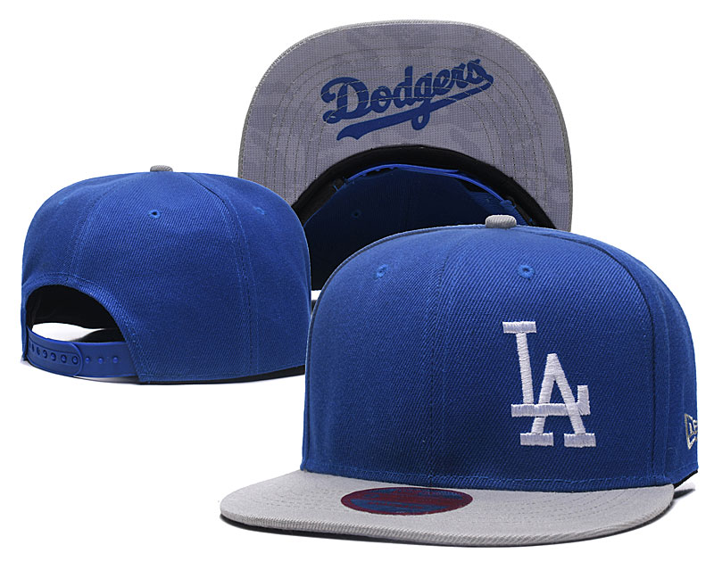 Dodgers Team Logo Blue Adjustable Hat LH