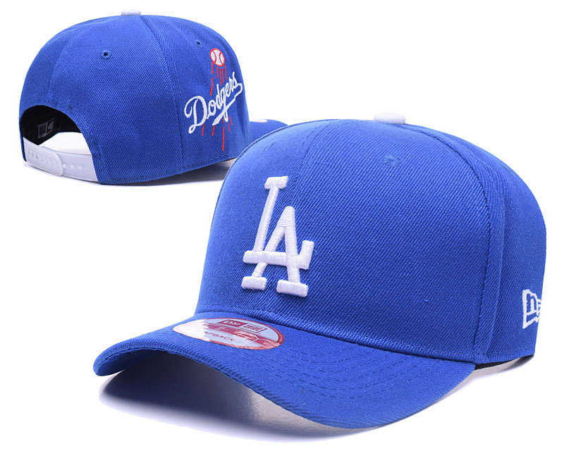 Dodgers Team Logo Peaked Adjustable Hat TX