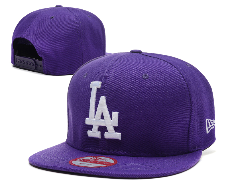 Dodgers Team Logo Purple Adjustable Hat SG