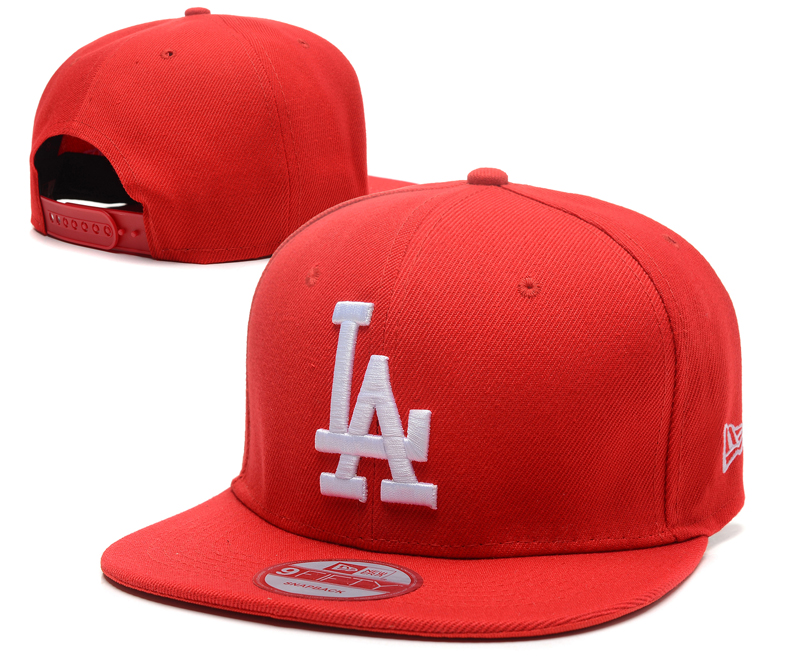 Dodgers Team Logo Red Adjustable Hat SG