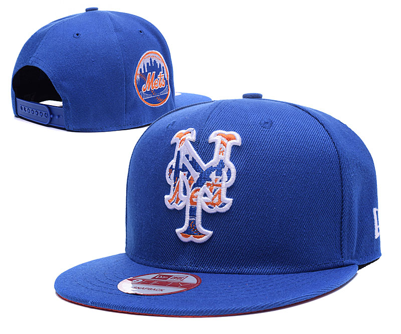 Mets Team Logo Blue Adjustable Hat LH