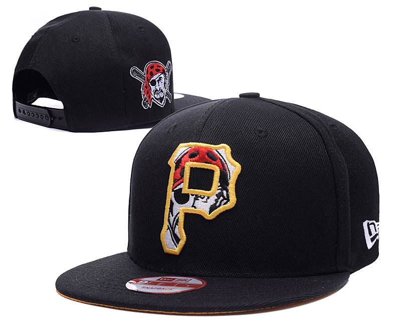 Pirates Fresh Logo Black Adjustable Hat LH