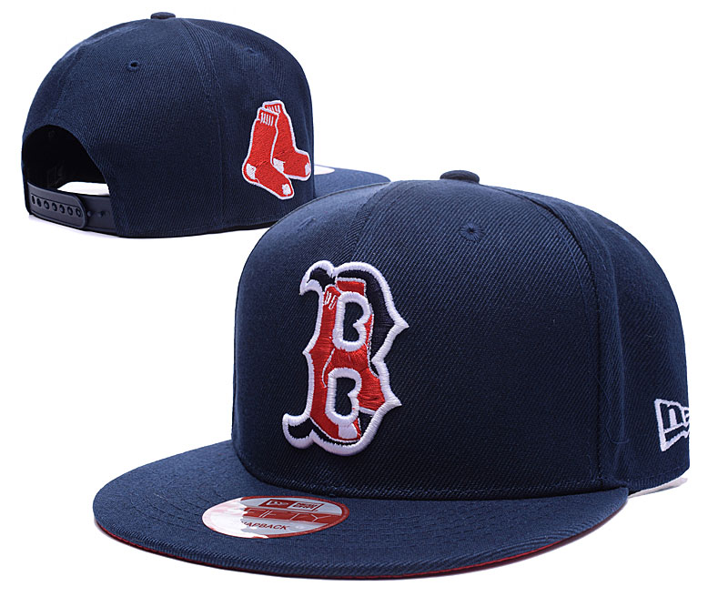 Red Sox Team Logo Navy Adjustable Hat LH