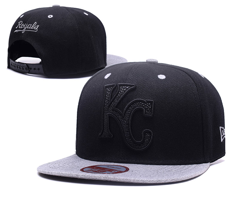Royals Fresh Logo Black Adjustable Hat TX