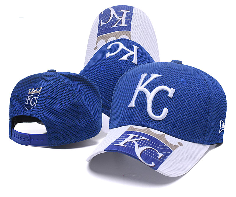 Royals Fresh Logo Blue White Adjustable Hat TX