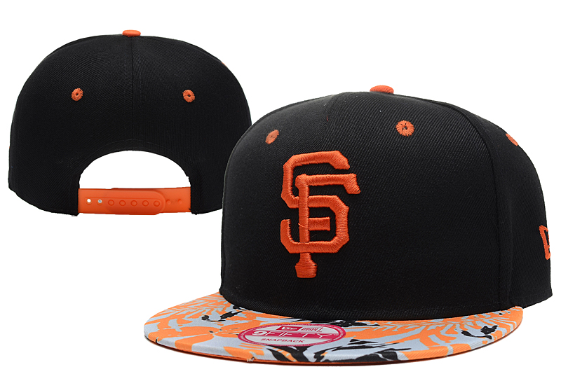 San Francisco Giants Team Logo Black Adjustable Hat LX