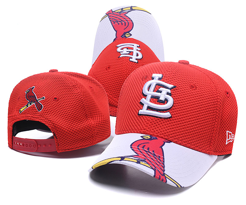 St. Louis Cardinals Fresh Logo Red Peaked Adjustable Hat TX