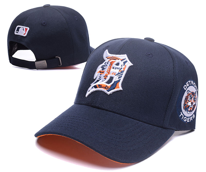 Tigers Team Logo Black Peaked Adjustable Hat TX