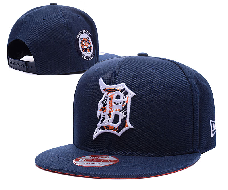 Tigers Team Logo Navy Adjustable Hat LH