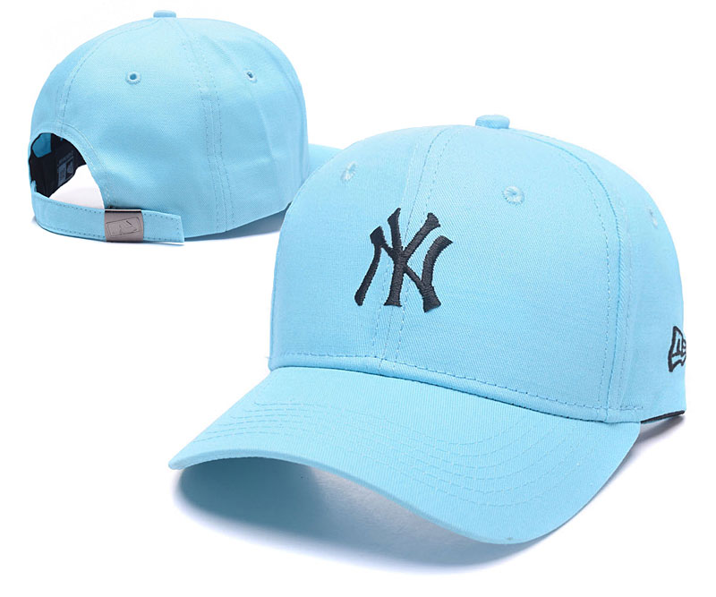 Yankees Fresh Logo Light Green Peaked Adjustable Hat TX