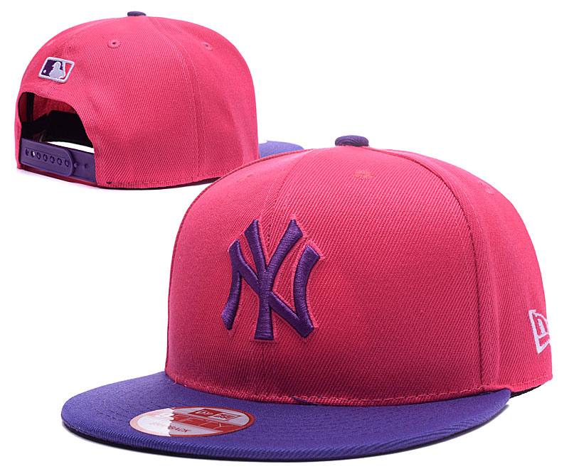 Yankees Fresh Logo Pink Adjustable Hat LH