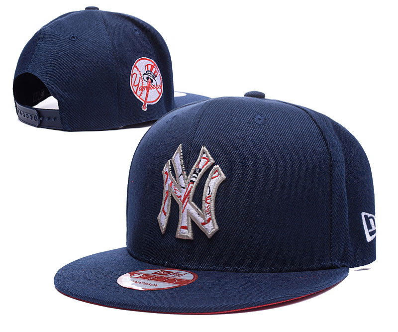 Yankees Team Logo Navy Adjustable Hat LH