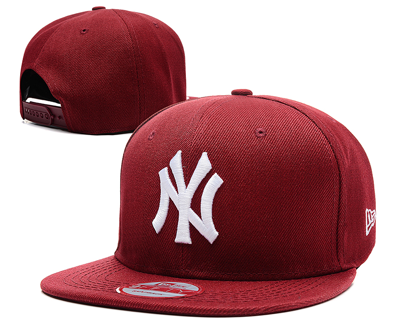 Yankees Team Logo Red Adjustable Hat SG