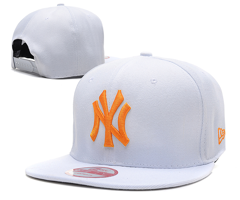 Yankees Team Logo White Adjustable Hat SG