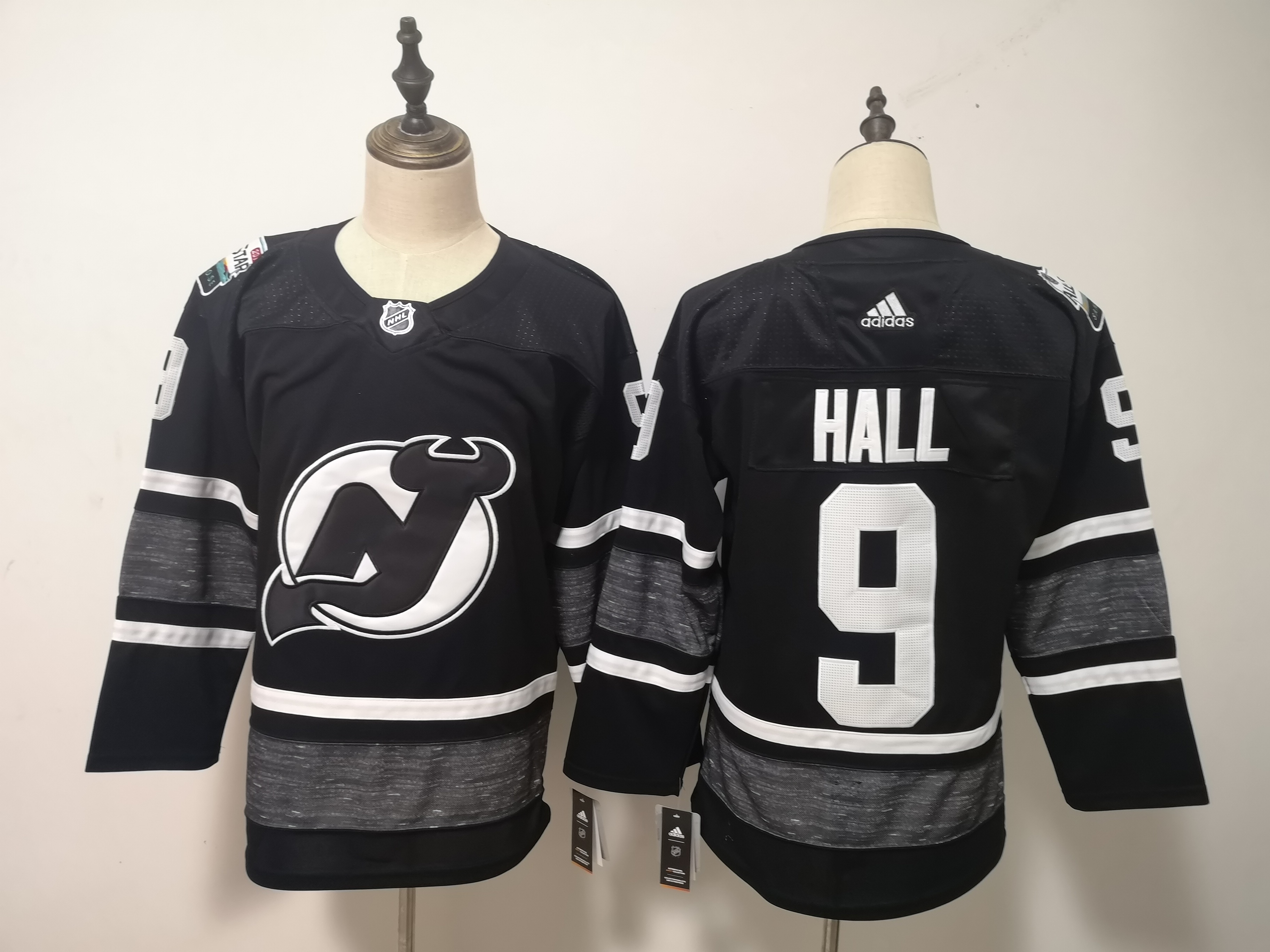 Devils 9 Taylor Hall Black 2019 NHL All-Star Game Adidas Jersey