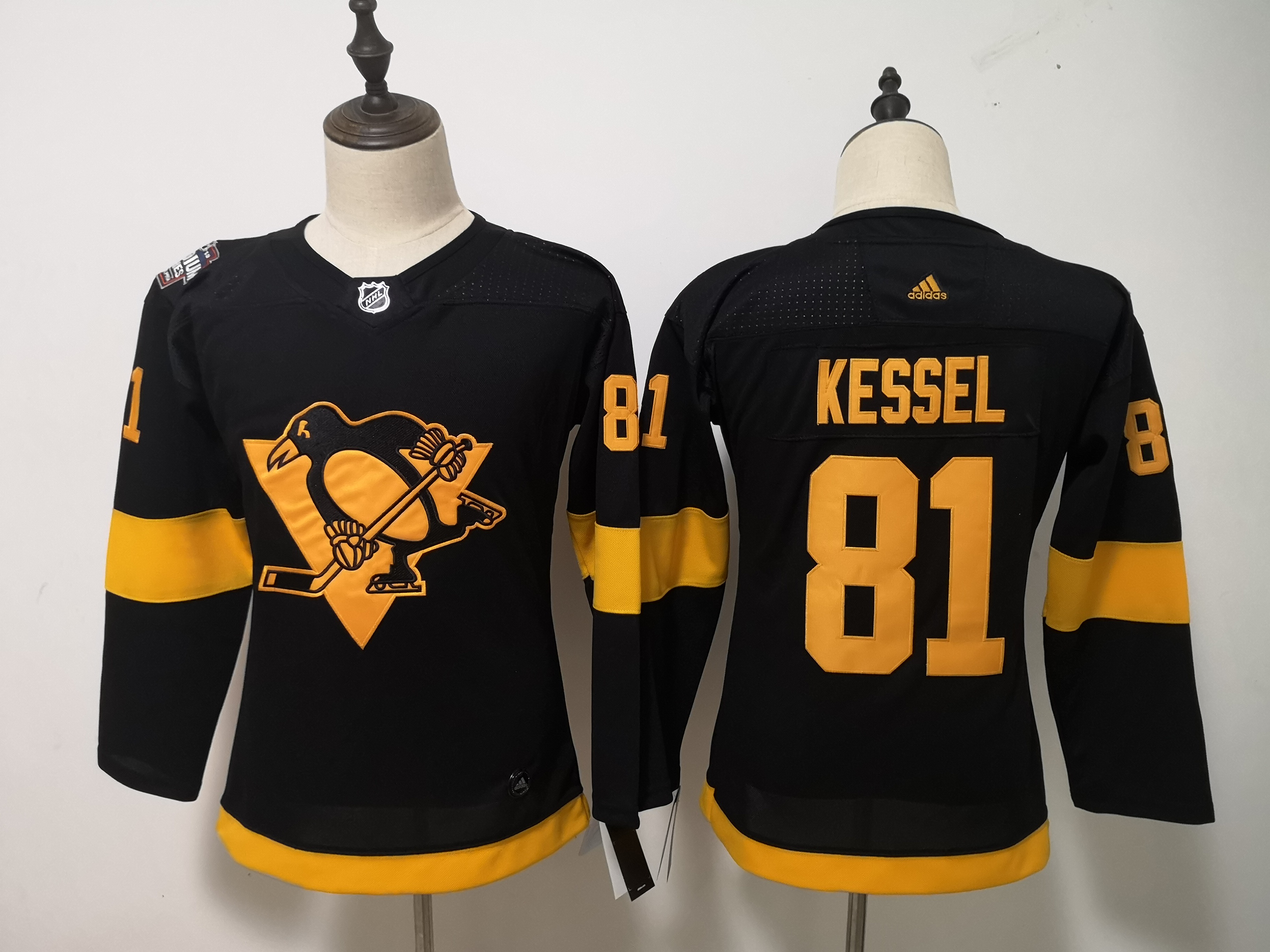 Penguins 81 Evgeni Kessel Black Women 2019 NHL Stadium Series Adidas Jersey