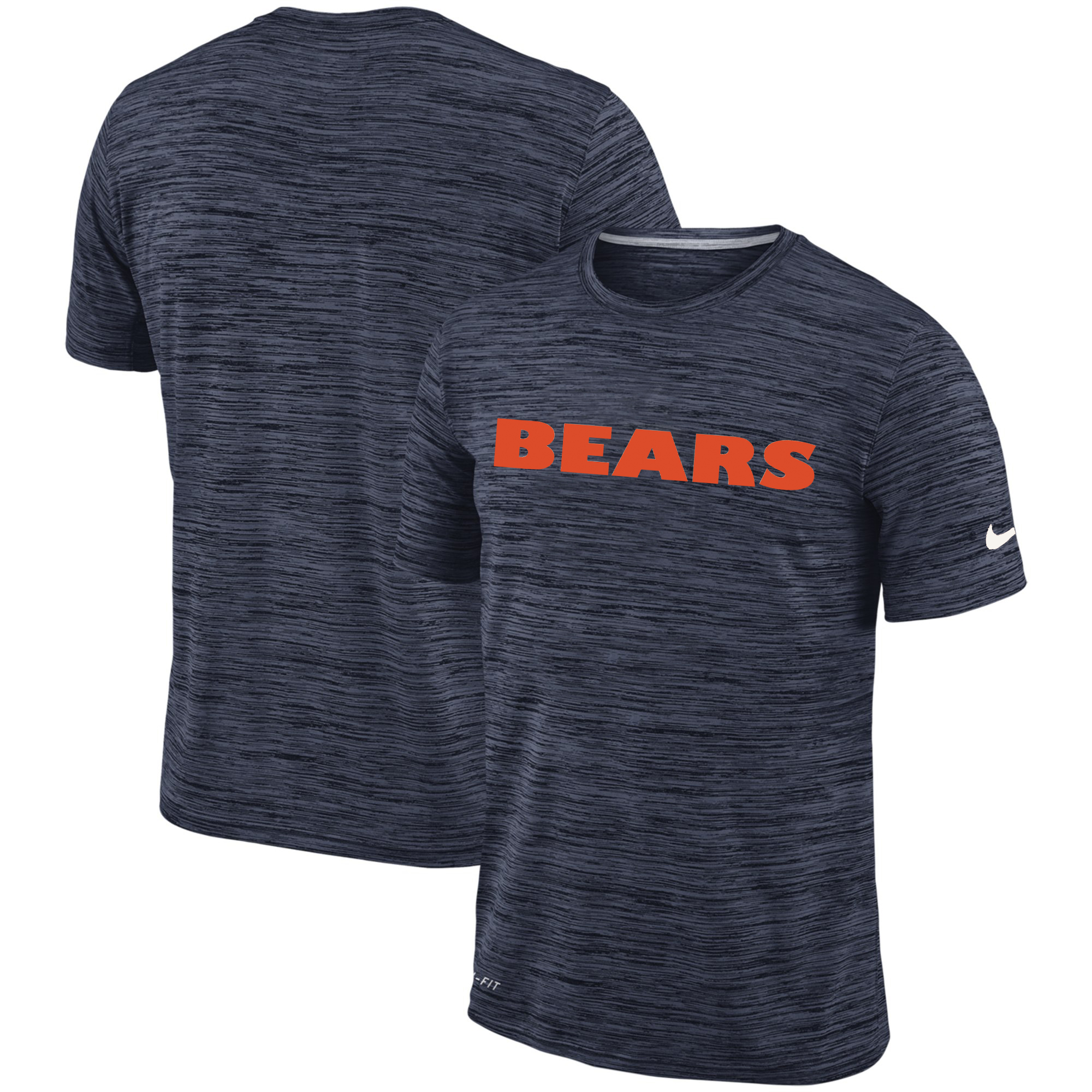 Men's Chicago Bears Nike Navy Velocity Performance T-Shirt