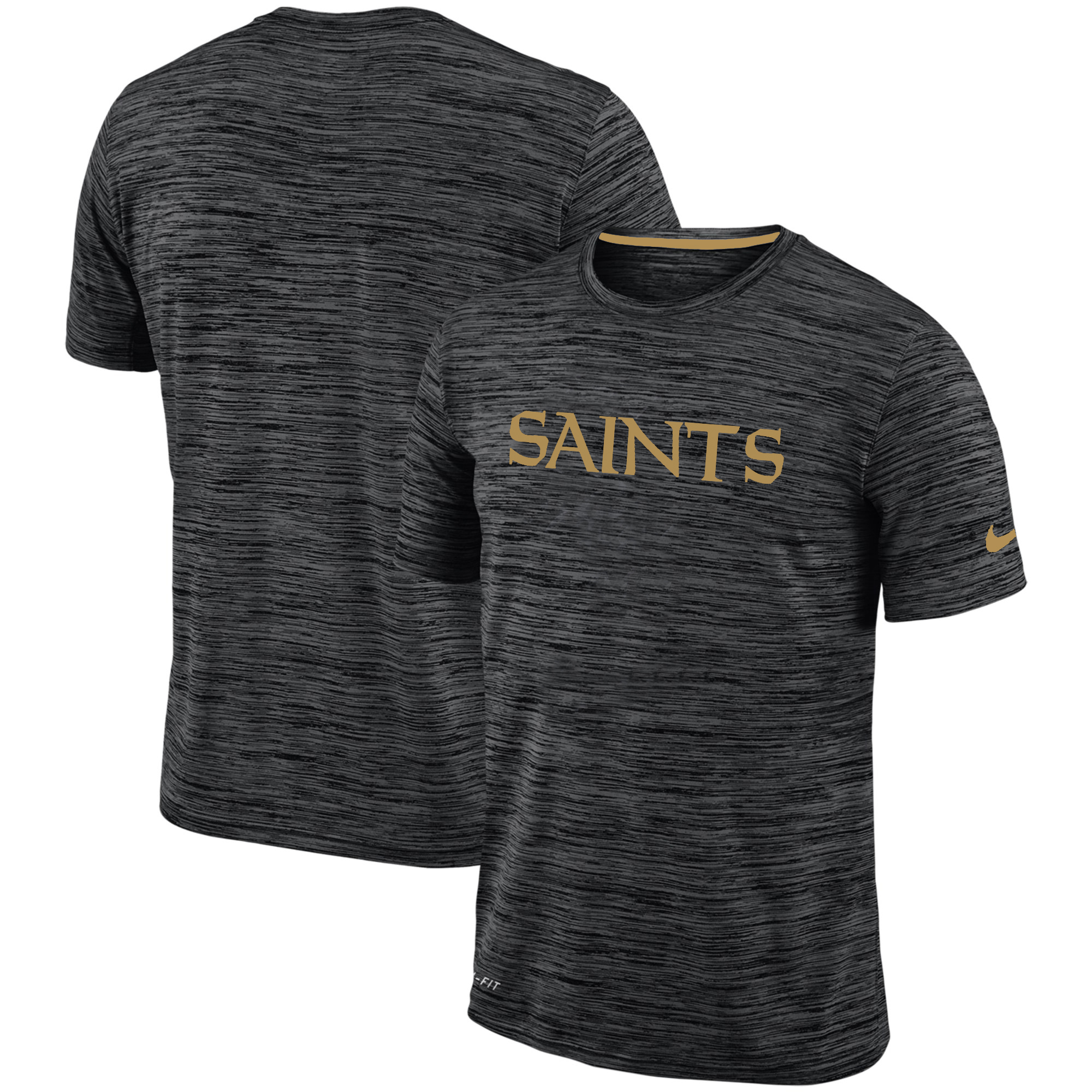 Nike New Orleans Saints Black Velocity Performance T-Shirt