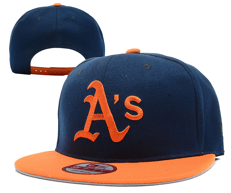 Athletics Team Logo Navy Hat Adjustable Hat YD - Click Image to Close