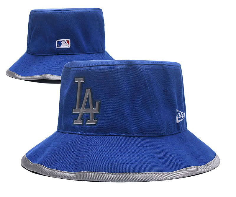 Dodgers Team Logo Black Wide Brim Hat YD